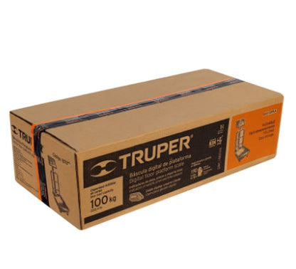 BÁSCULA CAPACIDAD 100 KG PLEGABLE DE PLATAFORMA, TRUPER 15729 *