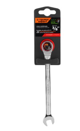 LLAVE COMBINADA CON MATRACA 3/8 X 153MM LARGO, EXPERT 15736 N