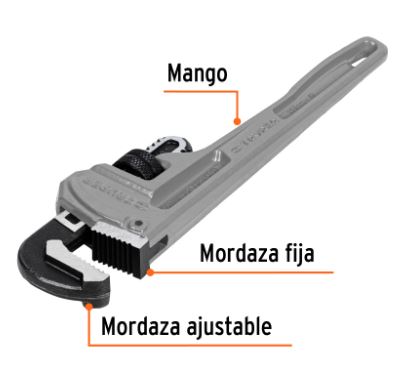 LLAVE STILSON 10'' CUERPO DE ALUMINIO, TRUPER 15847 P