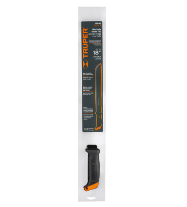 MACHETE DOBLE FILO 18'', CON CORREA, FUNDA DE CARTÒN, TRUPER 15893 *