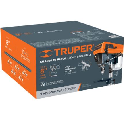 TALADRO DE PISO 8'', DE 250W (1/3 HP), BROQUERO DE 1/2'' 16174 N