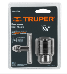 BROQUERO DE 3/8'' CON LLAVE, TRUPER