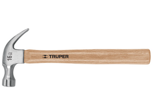 MARTILLO PULIDO 16 OZ UÒA CURVA, MANGO MADERA, TRUPER 16752 *