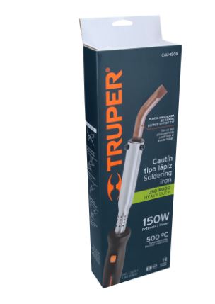 CAUTÍN 150W TIPO LÁPIZ PUNTA ANGULADA PARA USO RUDO, TRUPER 16791 P