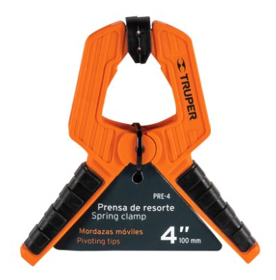 PRENSA DE RESORTE DE 4'' CUERPO DE NYLON CON MANGO 17700 *