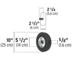 DIABLO DE CARGA DE ALUMINIO 300KG RUEDAS IMPONCHABLES N
