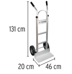 DIABLO DE CARGA DE ALUMINIO 300KG RUEDAS IMPONCHABLES N