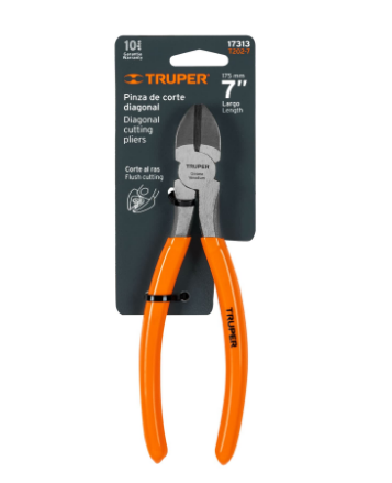 PINZA CORTE DIAGONAL 7'', MANGO DE PVC 17313 *