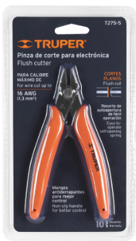 PINZA DE CORTE PARA ELECTRONICA 5'' 17314 *
