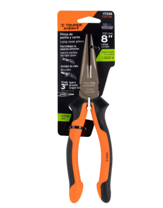 PINZA PUNTA Y CORTE 8' MANGO COMFORT GRIP, TRUPER EXPERT 17336 P