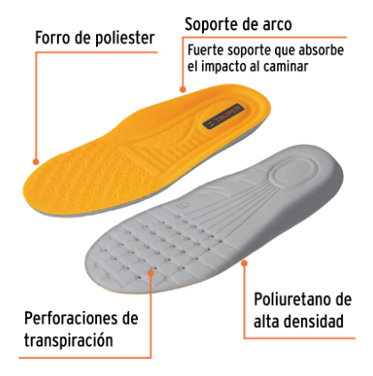 BOLSA DE PLANTILLAS TALLA 26 DE POLIURETANO P/ZAPATO 17476 *