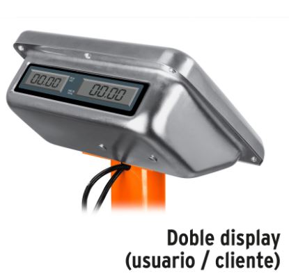 BÁSCULA CAPACIDAD 100 KG PLEGABLE DE PLATAFORMA, TRUPER 15729 *