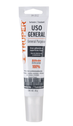 SELLADOR TRANSLÚCIDO, 100% DE SILICÓN, 85GR 17562 *
