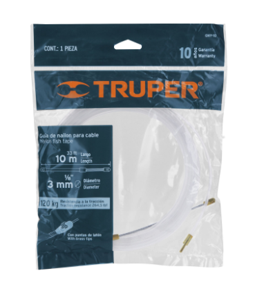 GUÍA DE NYLON DE 10M PARA CABLE, TRUPER 17755 *