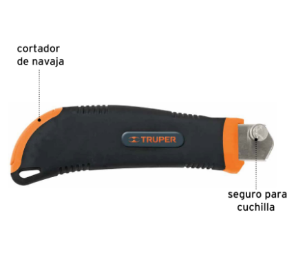 CUTTER CON GRIP, CUCHILLA DE 25 MM 17901 *