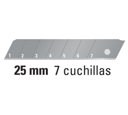 CUTTER CON GRIP, CUCHILLA DE 25 MM 17901 *