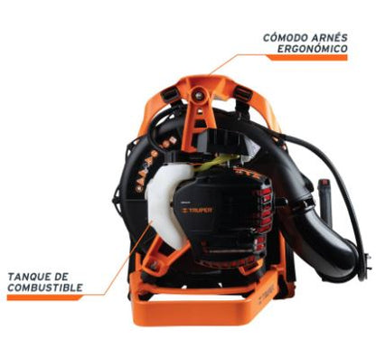 SOPLADORA CON MOTOR A GASOLINA 26CC, TIPO MOCHILA, TRUPER 18147