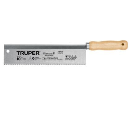SERRUCHO TIPO MARQUETERO 10", 9 DPP, TRUPER 18164