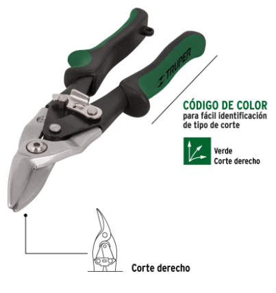 TIJERA DE AVIACIÒN 9 1/2'' CORTE DERECHO, TRUPER 18535 *