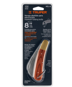CUCHILLO ABATIBLE 8'' PARA ELECTRICISTA MANGO MADERA, TRUPER 18539 *