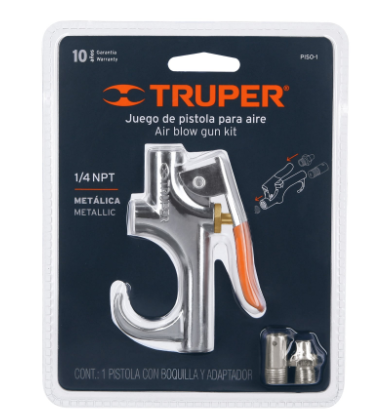 PISTOLA METALICA PARA SOPLETEAR 1/4 NTP 19023 *