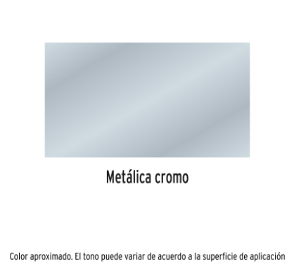 PINTURA EN AEROSOL, CROMO METÁLICO, BOTE ESBELTO, 400 ML 19053 *