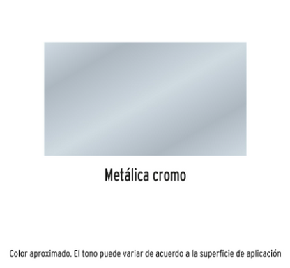 PINTURA EN AEROSOL, CROMO METÁLICO, BOTE ESBELTO, 400 ML 19053 *
