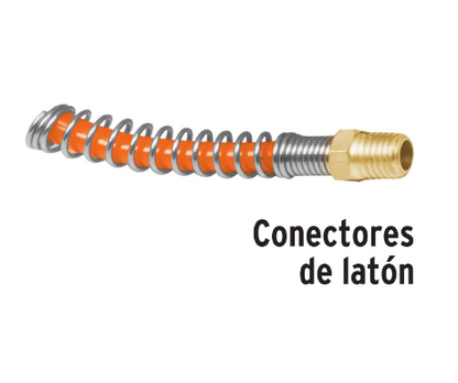 MANGUERA PARA COMPRESOR, TIPO RESORTE, 1/4 X 15.2MM 19075 *