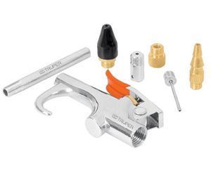 JGO DE PISTOLA SOPLETEADORA CON BOQUILLAS Y 4 ACCESORIOS 19078 P