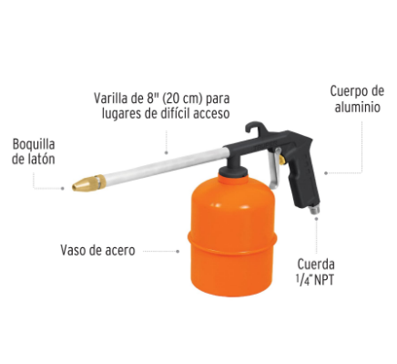 PISTOLA PARA LIMPIEZA DE MOTORES 19236 *
