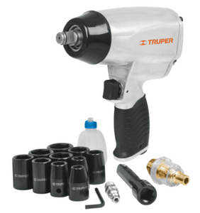 KIT DE LLAVE DE IMPACTO 1/2'' ESTUCHE DE PLASTICO