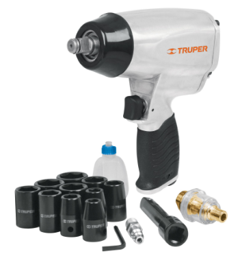 KIT DE LLAVE DE IMPACTO 1/2'' ESTUCHE DE PLASTICO