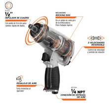 Cargar imagen en el visor de la galería, KIT DE LLAVE DE IMPACTO 1/2&#39;&#39; ESTUCHE DE PLASTICO
