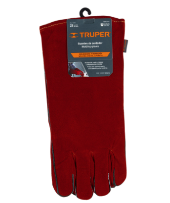 GUANTES ROJOS PARA SOLDADOR, TRUPER 19458 *