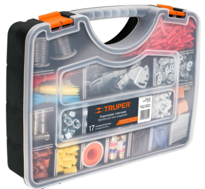 ORGANIZADOR 17'' REFORZADO CON 17 COMPARTIMIENTOS 19939 *