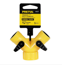 Cargar imagen en el visor de la galería, CONECTOR &#39;&#39;Y&#39;&#39; PLÀSTICO, ENTRADA 3/4&#39;&#39; PRETUL 20050 *
