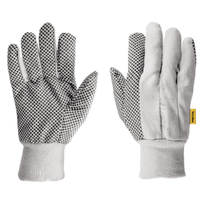GUANTES DE ALGODÓN CON PUNTOS PVC, PRETUL 20330 *