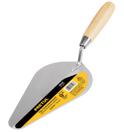 CUCHARA PARA ALBAÑIL 9'' TIPO CENTROAMERICANA, PRETUL 20544 P