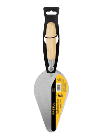CUCHARA PARA ALBAÑIL 9'' TIPO CENTROAMERICANA, PRETUL 20544 P
