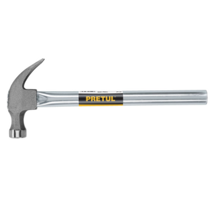 MARTILLO UÑA CURVA 16 OZ, MANGO TUBULAR, PRETUL 20595 *