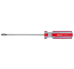 DESARMADOR PLANO 1/4 X 6'' MANGO DE PVC, PRETUL 21462 P