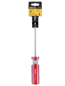 DESARMADOR PLANO 1/4 X 6'' MANGO DE PVC, PRETUL 21462 P