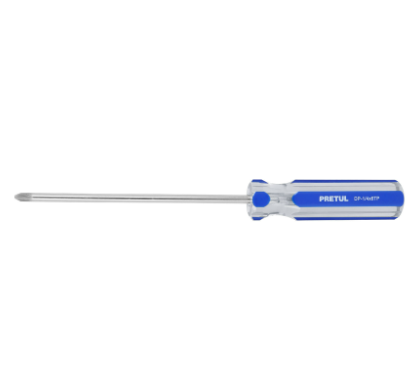 DESARMADOR DE CRUZ 1/4 X 6'' MANGO DE PVC, PRETUL 21477 P