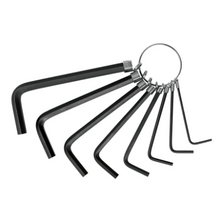 Cargar imagen en el visor de la galería, JUEGO DE 8 LLAVES ALLEN TIPO LLAVERO, MM PRETUL 21851 P
