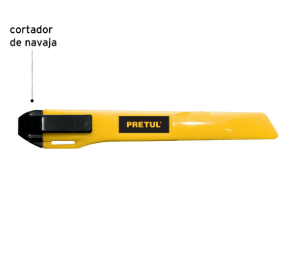 CUTTER PLÁSTICO, 9MM, PRETUL 22403 *