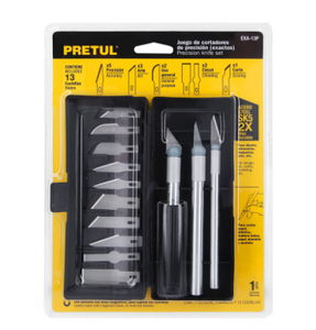 JUEGO DE EXACTOS CON ESTUCHE, 13 PIEZAS, PRETUL 22409 P