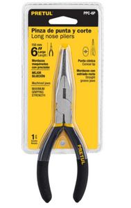 PINZA DE PUNTA Y CORTE 6', PRETUL 22624 P