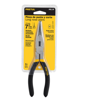 PINZA DE PUNTA Y CORTE 7'', PRETUL 22625 *