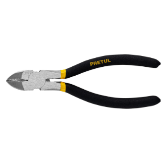 PINZA DE CORTE DIAGONAL 6'' MANGO DE VINIL, PRETUL 22636 *
