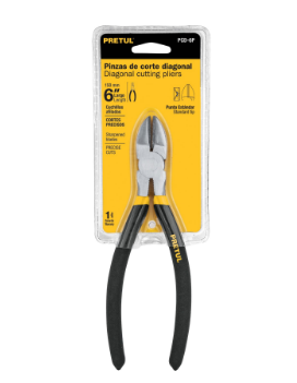 PINZA DE CORTE DIAGONAL 6'' MANGO DE VINIL, PRETUL 22636 *